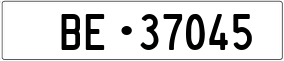 Trailer License Plate
